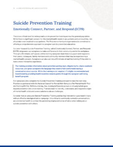 Suicide Prevention Training (ECPR)