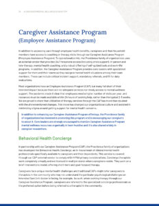 Caregiver Assistance Program